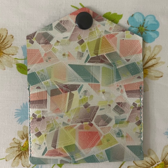 Hand Crafted Multicolor Abstract Wallet - Picture 4 of 5